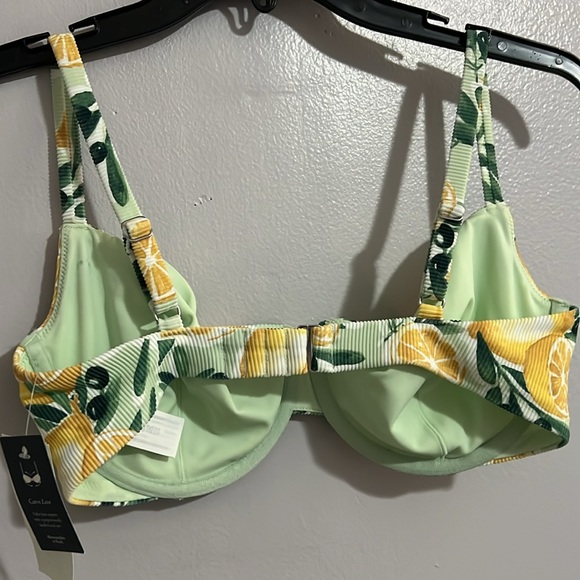 A&F Lemon Print Ribbed Bikini Top - Picture 4 of 4